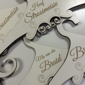 Dress Hangers with engraving of choice