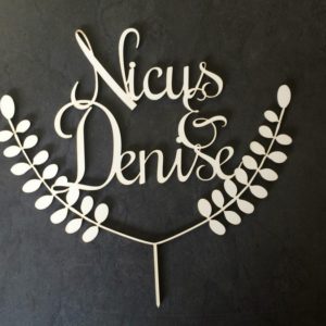 Initial Cake Topper
