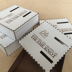 Painted Bridal Party Boxes