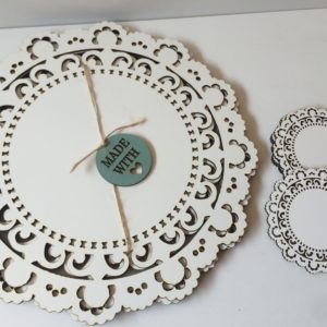 Doily Coasters set of 4