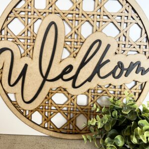 "Cane-like" Welcome Sign 40cm